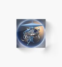 Space Incendia Acrylic Block