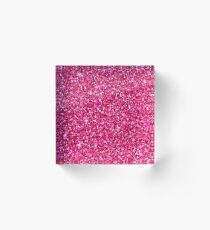 Glitter Pint Print Acrylic Block