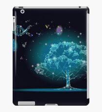 Space low Poly Baum Eco Leben DNA Wissenschaft iPad-Hülle & Klebefolie