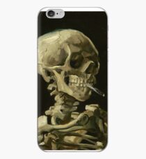 Vincent Van Gogh smoking skeleton iPhone Case