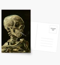 Vincent Van Gogh smoking skeleton Postcards