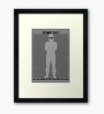 The Stig Framed Print