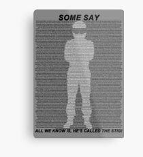 The Stig Metal Print