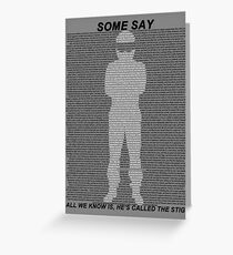 The Stig Greeting Card