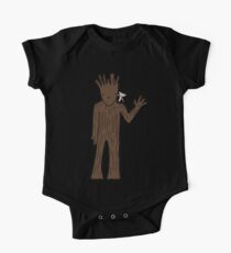 Groot and Rocket Say Hi One Piece - Short Sleeve