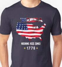 Merica Treten Esel seit 1776 patriotischen 4. Juli Shirt Slim Fit T-Shirt