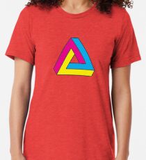 CMYK Penrose Triangle Tri-blend T-Shirt