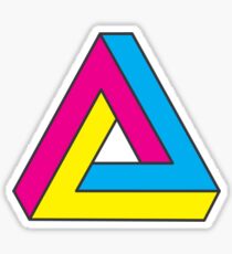 CMYK Penrose Triangle Sticker