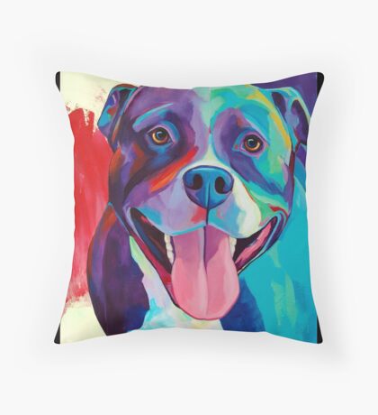 pitbull throw pillows