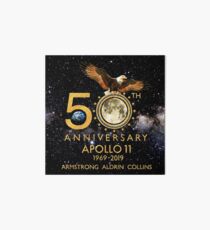 50th Anniversary Apollo 11 moon landing 1969-2019 Art Board