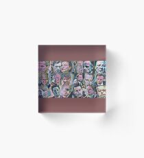 Gangsters classic movies painting Goodfellas Godfather Casino Scarface Sopranos Reservoir Dogs Pulp Fiction Acrylic Block