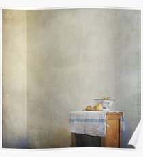 pears on blue Poster