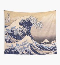 The Great Wave off Kanagawa by Katsushika Hokusai (c 1830-1833) Wall Tapestry