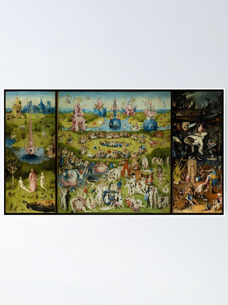 Der Garten Der Luste Von Hieronymus Bosch 1480 1505 Poster Von