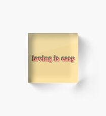 loving is easy rex orange county Acrylic Block