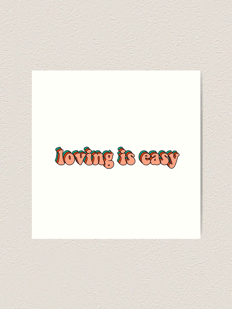 Alternate view of loving is easy rex orange county Art Print