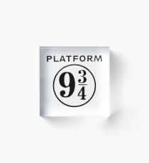 Platform 9 3/4 Acrylic Block