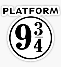 Platform 9 3/4 Sticker
