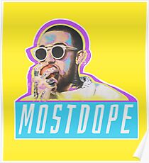 Mac Miller Most Dope 80s Retro Poster