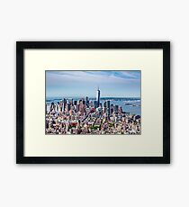 Looking Out over Manhattan Island from the Empire State Building Framed Print
