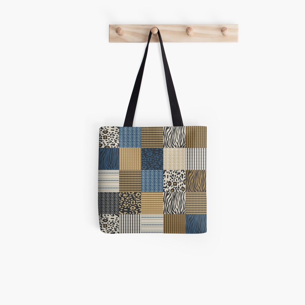 Blue Zebra Tote Bag