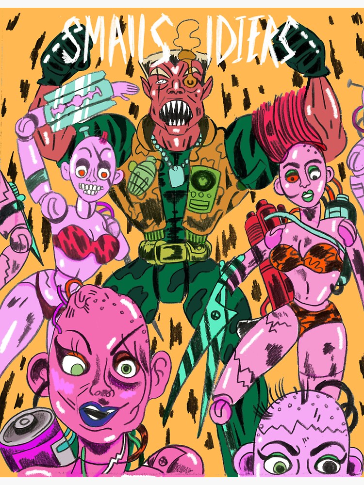 "Small Soldiers Barbie attack " Stickers by pixelins | Redbubble