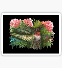Batzilla - Batty about Hummingbirds by Tz StLouis Sticker