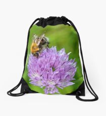 Bee & Chives Drawstring Bag