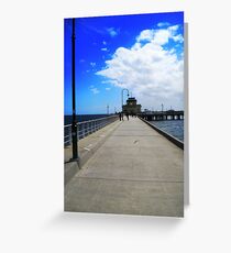 St Kilda Pier for an icecream, Victoria Australia Greeting Card