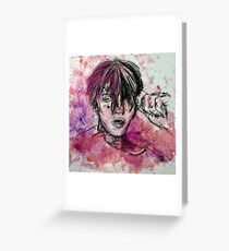 Lil Peep Watercolour Greeting Card