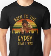 Back To The Gypsy That I Was vintage Retro T-Shirt Slim Fit T-Shirt