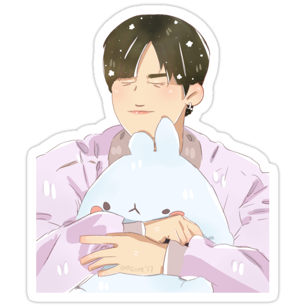 kpop monsta x changkyun im fanart stickers by eckadraws