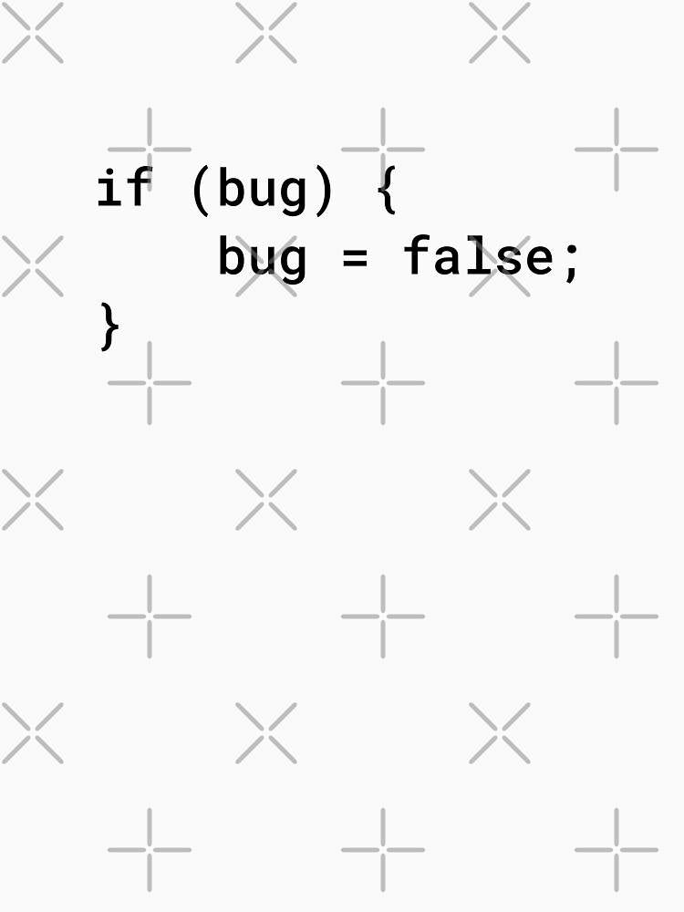 JavaScript - If Bug Bug Equals False (Inverted) by developer-gifts