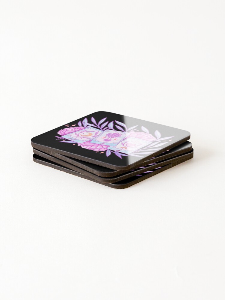 Alternate view of Your Future Will Be Bright // Black Coasters (Set of 4)