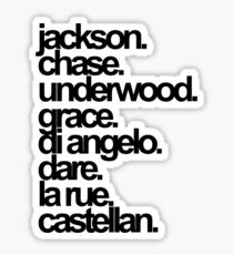 Percy Jackson And the Olympians characters Sticker