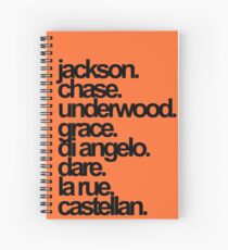 Percy Jackson And the Olympians characters Spiral Notebook