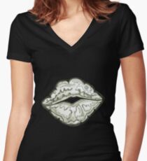 Mwah! Shirt mit V-Ausschnitt