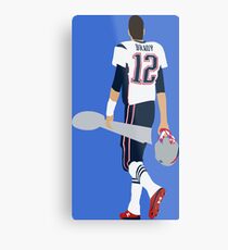 Tom Brady Walk Off With Lombardi Trophy Metal Print