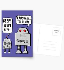 Beeping Robot Postcards