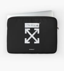 Funda para portátil Flechas de pincel blanco roto
