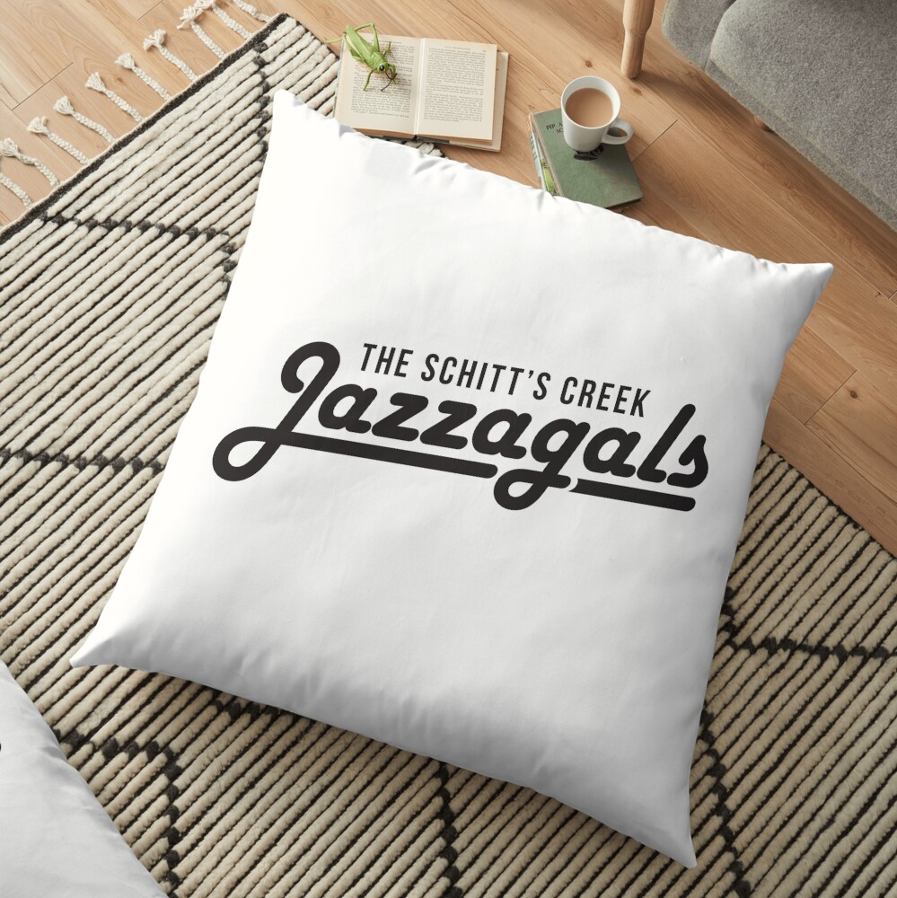 The Schitt's Creek Jazzagals - black type Floor Pillow