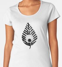 Leaf Vortex - Black Women's Premium T-Shirt