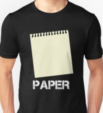 Paper Edition - Rock Paper Scissors Matching Gift Design Unisex T-Shirt