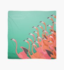 Fresco of the flamingoes Scarf