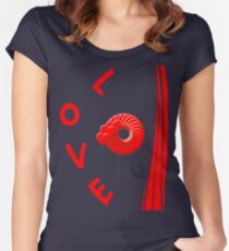 Best love T- Shirt Women's Fitted Scoop T-Shirt
