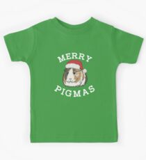 Weihnachtsmeerschweinchen - lustiges fröhliches Pigmas Kinder T-Shirt