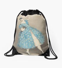 Vintage Ballet Dancer illustration Drawstring Bag