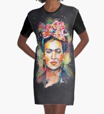 Frida Kahlo (Dark Edition) Graphic T-Shirt Dress