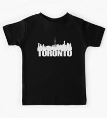 Toronto Skyline white Kids Tee