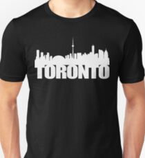 Toronto Skyline white Unisex T-Shirt